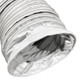 BadgerFlex 20 in. PVC Duct Hose w/ Hoop Cuff, 14 oz., White - 25 ft.