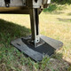 Cope Plastics 24 in. x 24 in. x 2 in. Outrigger Pad, 36 Ton Load Capacity, Black