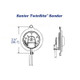 Rochester Gauges 8640 Series 1 1/2 in. Top Mounting Magnetic Liquid Level Tank Gauge w/ Senior TwinSite Dial - Range: 240-30 Ohm - Fits 14 1/2 in. Tank Depth