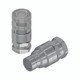 Gemels Quick Connect Flat Face ISO 10 mm NPT 1/2 in. Male Coupling