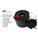 Macnaught MX12F-2SD 1/2 in. Flowmeter, 0.8 - 6.6 GPM, 2,000 PSI Alum/PPS/FKM w/Integral Digital Display, No Outputs