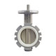 Pelican V-200-A-AL-DI-WN-02 2 in. Aluminum Butterfly Valve w/ SS Stem & Ductile Iron Disc, No Handle, White Nitrile Seat