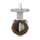Pelican V-200-A-AL-SS-BV-02 2 in. Aluminum Butterfly Valve w/ SS Stem & Disc, No Handle, Brown FKM Seat
