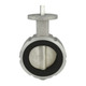 Pelican V-200-A-AL-SS-BV-04 4 in. Aluminum Butterfly Valve w/SS Stem & Disc, No Handle , Brown FKM Seat