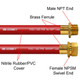 BadgerFlex 1 1/4 in. FOD Hose Assemblies w/ Male NPT x Female NPSH Swivel Ends