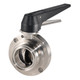 Wayland Ind. W4BFVHXTC-S-2-TP 2 in. HX SS Tri-Clamp Butterfly Valve w/ Black Plastic Trigger Handle, Silicone Seal