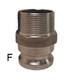 Dixon 1 1/2 in. Sand Cast Aluminum Cam & Groove Couplers - Part F Male NPT x Male Adapter