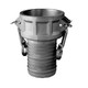 Kuriyama 4 in. Die Cast Aluminum Quick Couplings - Part C Female Coupler x Hose Shank