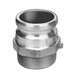 Kuriyama 4 in. Die Cast Aluminum Quick Couplings - Part F Male NPT x Male Adapter