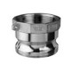 Kuriyama 4 in. Stainless Steel Quick Couplings - Part A Female NPT x Male Adapter