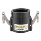 Banjo 1 in. x 1 1/4 in. Polypropylene Cam Lever Couplings - Part D -  1 in. Female Coupler x 1 1/4 in. FNPT