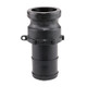 Banjo 1 in. x 1 1/4 in. Polypropylene Cam Lever Couplings - Part E - 1 in. Male Adapter x 1 1/4 in. Hose Shank