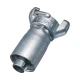 Kuriyama Zinc Plated Steel Two Lug Air Hose Coupling w/ Crimp Ferrule Hose OD 1 15/32 - 1 23/32 in.
