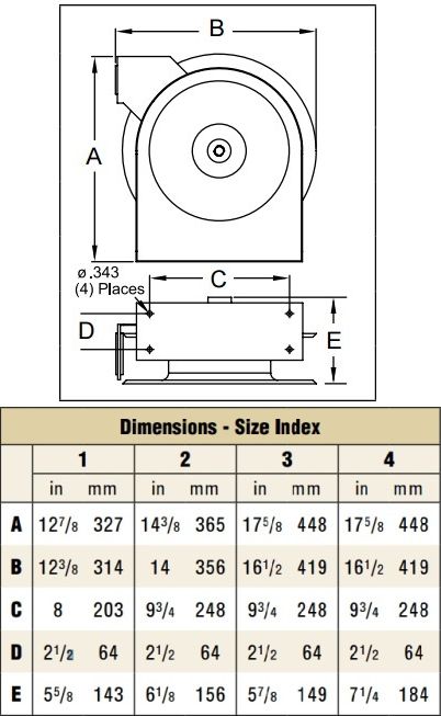 Reelcraft Series 5000 Reels - Replacement Parts - 23 - Latch Spring - All -  1 - John M. Ellsworth Co. Inc.