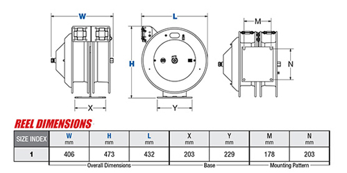 COXREELS® Dual Purpose Air/Electric Reel 