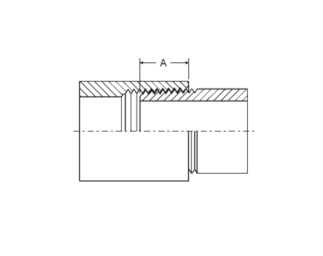 Normal Engagement Length of NPT Thread - Dimension A