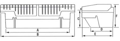 61 inch Black Tool-tainer Plastic Truck Box, 28011