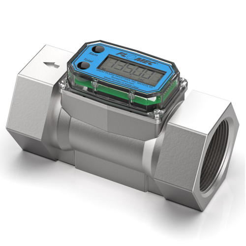 GPI G2 Series 1 1/2 in. NPT High Pressure Turbine Flow Meter - Gallons ...