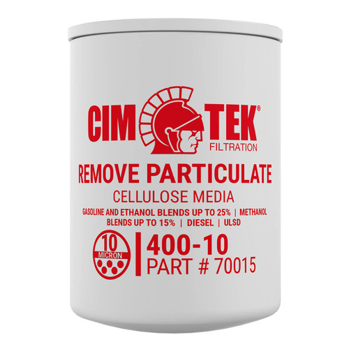 Cim-Tek 400-10 (70015) 10 Micron Spin-On Particulate Fuel Dispenser Filter, 1" Flow