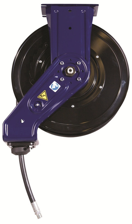 Graco SD 10 Series 3/8 in. x 35 ft. Spring Driven Grease Hose Reels  (Metallic Blue) - Reel with Hose - John M. Ellsworth Co. Inc.