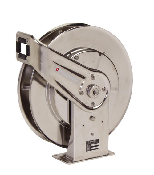 Reelcraft 7000 Series Heavy Duty Stainless Steel Hose Reels - Reel Only -  1/2 X 50' - 500 PSI