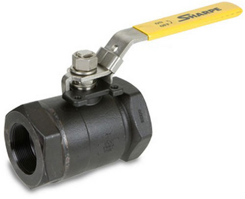Sharpe Carbon Steel 6000 WOG Locking Ball Valve - Threaded - 3/4