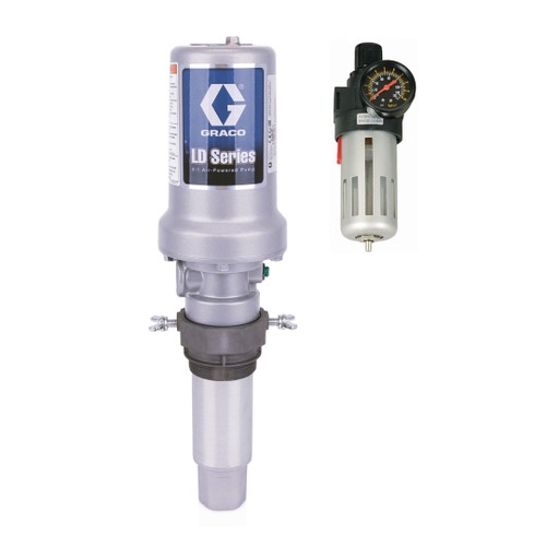 Graco LD Series 3:1 Air Powered Piston Oil Pump - 7.8 GPM Universal w/ Bung  Adapter & FREE Filter Regulator