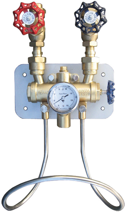 SuperKlean Duramix 8000GM-B Series Bronze Steam  Cold Water Mixing Unit  John M. Ellsworth Co. Inc.