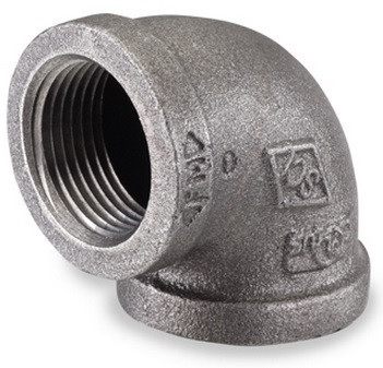 1/2 150 Female NPT Tee Black Malleable Iron Pipe Fitting MI030441BMI