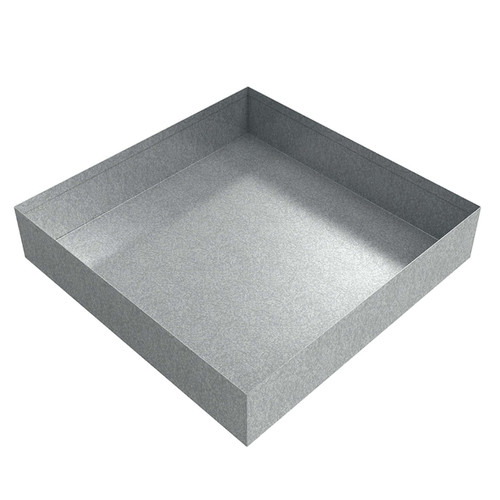  Drip Pan - 24 x 24 x 2.5 - Galvanized Steel