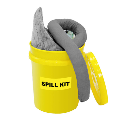 Spilfyter 455304 Universal 5 Gallon Bucket Spill Kit John M