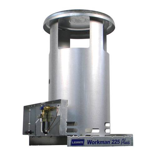 L.B. White Tradesman® 400 Forced Air 400,000 BTU Direct Fired LP Open Flame  Heater - John M. Ellsworth Co. Inc.