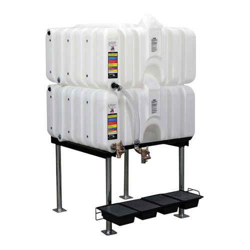 Rhino Tuff Tanks 80/80 Gal. Gravity Feed Poly. Tank Package