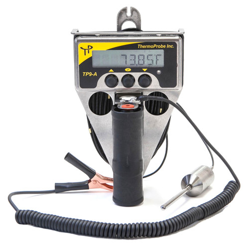ThermoProbe TP7-D Thermometer w/Spool-Type 82 ft. Cable & Extra Weight  Probe, Markers at 1 Meter Intervals