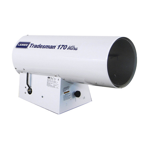L.B. White Tradesman® 400 Ultra DF Forced Air 400,000 BTU Direct Fired Dual  Fuel LP/NG Open Flame Heater - John M. Ellsworth Co. Inc.