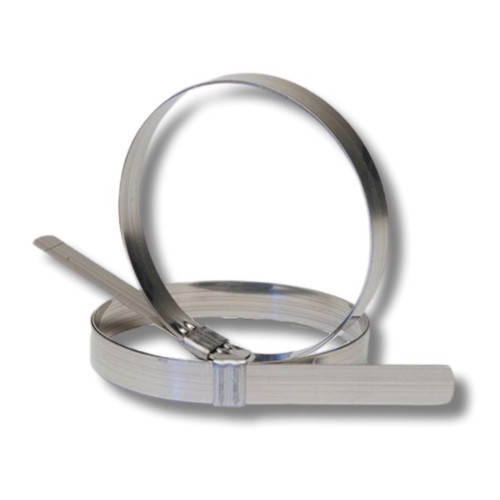Strapbinder JSeries Preformed Stainless Steel Hose Clamps, 3/4 in