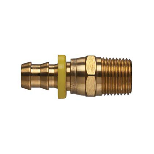  Kuriyama 3/8 in. x 3/8 in. Male NPTF Swivel Brass Push-on Fitting Illustration 