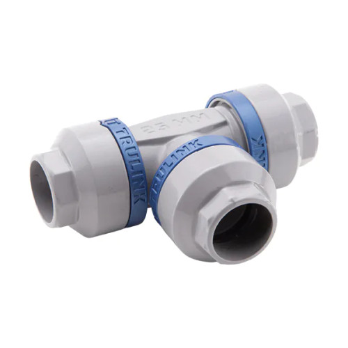 Threaded 40ast AST TP9-40 Push to Connect Junction Tee - 40 mm - John M. Ellsworth Company