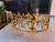 Gold Crown with Swarowski Stones in Pear Shape