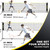 Portable Pickleball Badminton Net Set, 17FT All-in-One Net w/4 Pickleball