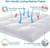 HOKIT Luxury Soft 5D Spiral Fiber Full Mattress Topper, Extra Thick