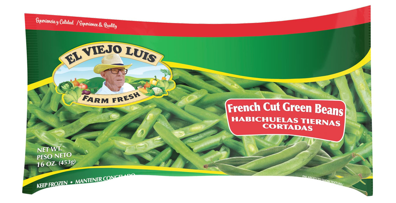 French Cut Green Beans Habichuelas tiernas 16oz El Viejo Luis