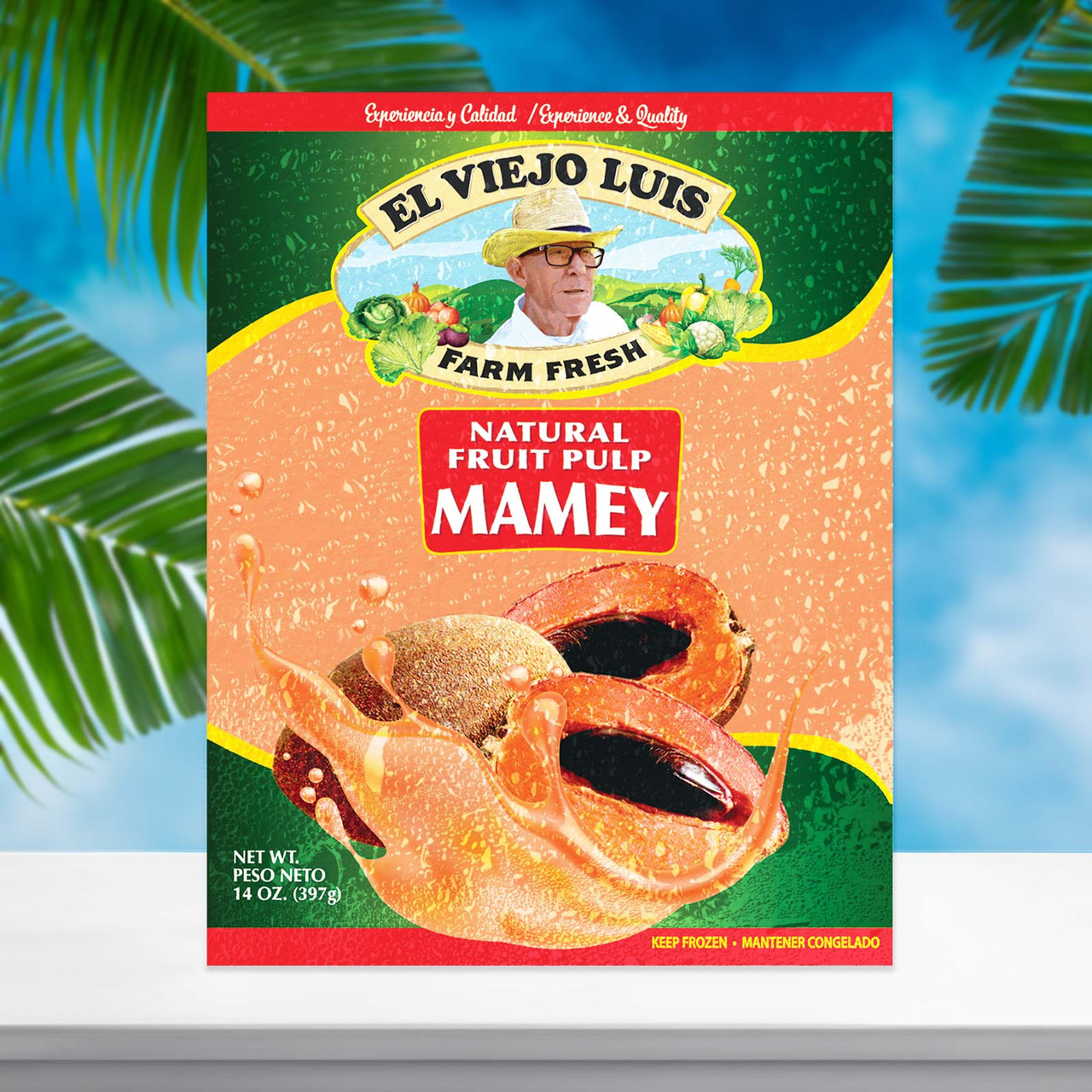 Mamey Fruit Pulp 14 oz by El Viejo Luis