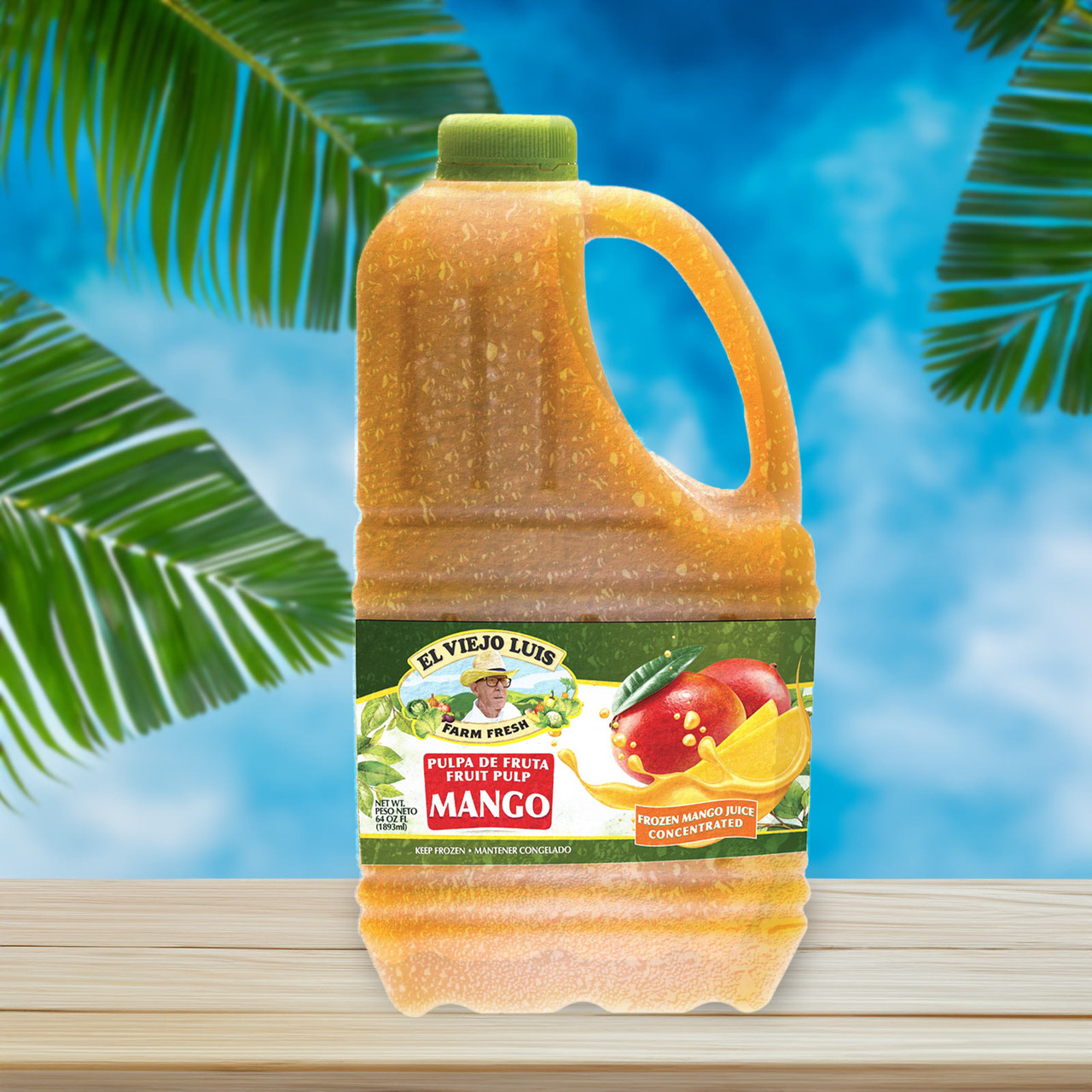 Mango Concentrate Fruit Pulp 64 oz. (6 Units of 64 oz per Case)