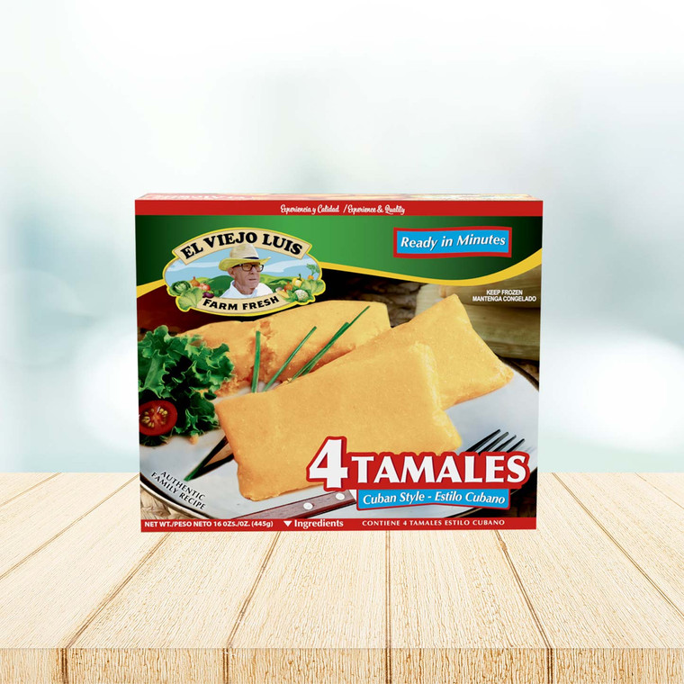Cuban Style Tamales 4 ct El Viejo Luis