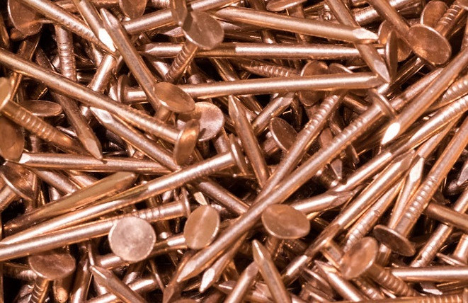 Copper, Slating, Roofing, Nails, Smooth, Bulk