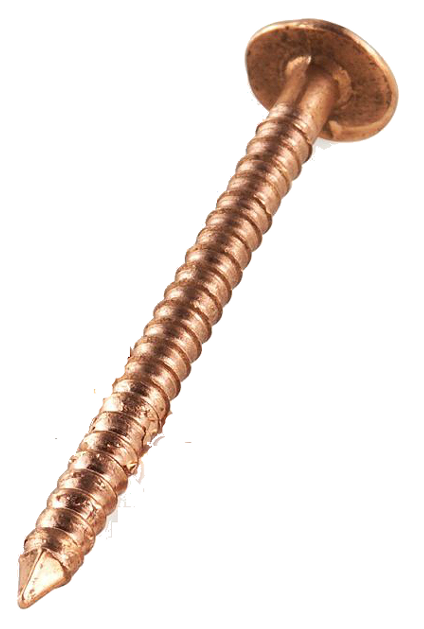 COPPER SLATING NAILS, RING SHANK, 2.50", 10 GA, FREE SHIPPING, 50 LB. BOX