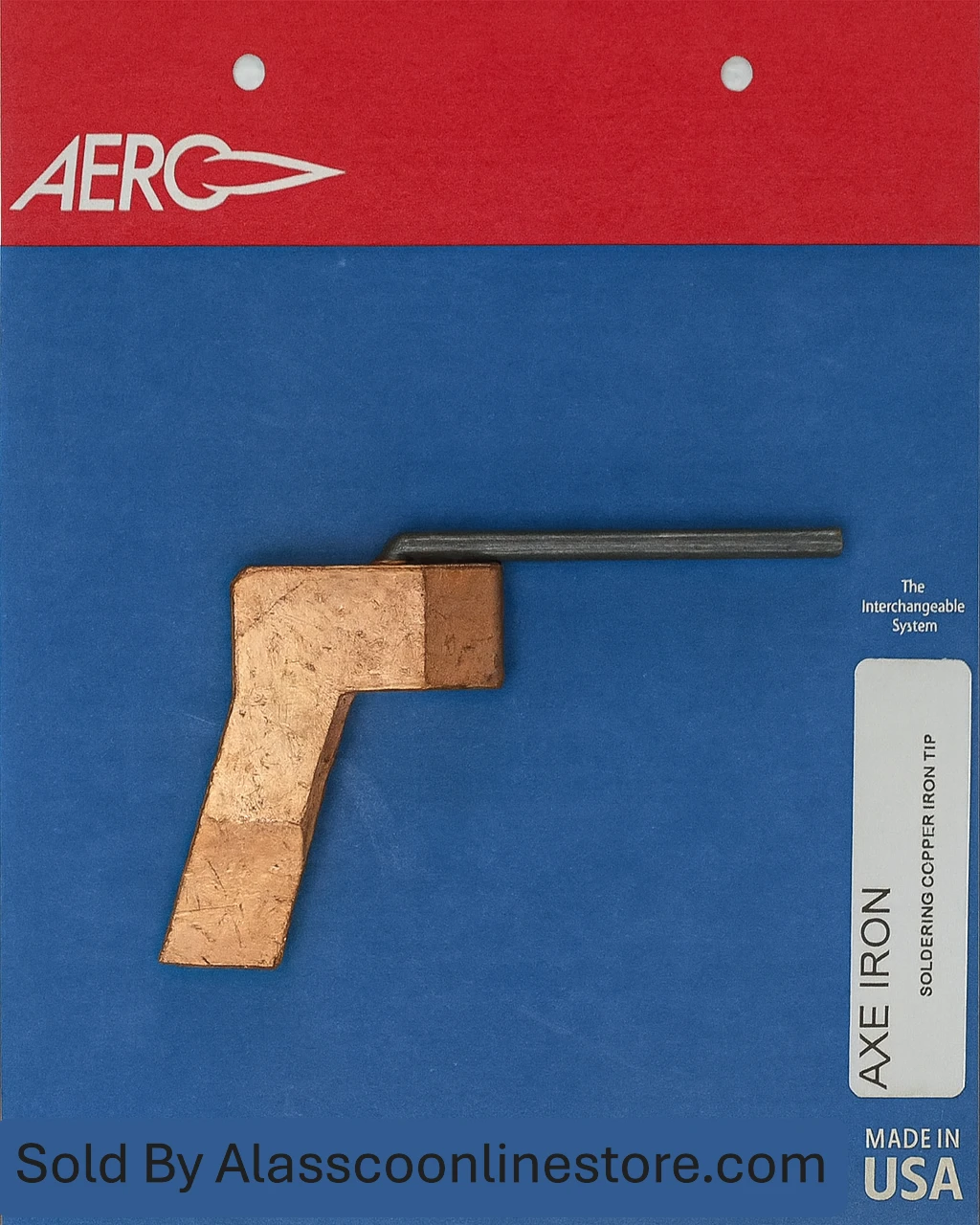 Aero Acetylene Duplex Soldering Axe Iron .75 3/4 LB. #12 Copper Tip