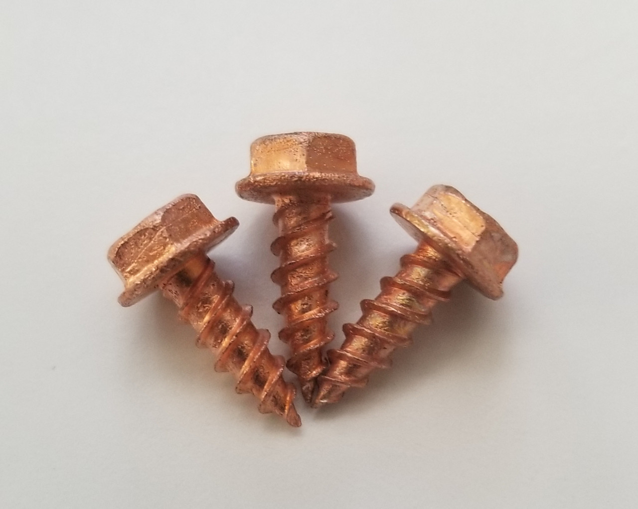 8 x 1/2, SOLID, COPPER, SELF, PIERCING, SHEET, METAL, SCREW