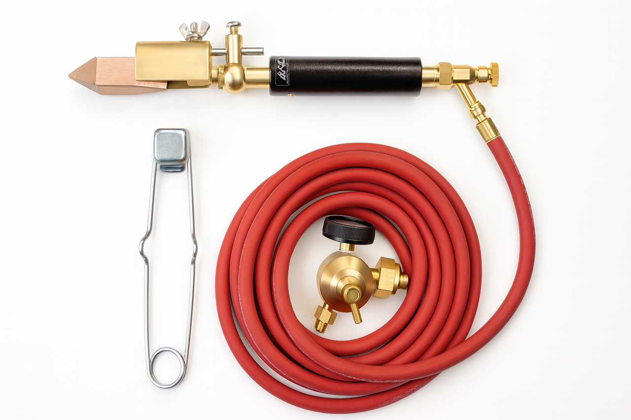 Aero-Acetylene-Duplex-Soldering-Iron-Torch-Kit-#11- 1.25 lb- Copper Tip 3/8" - 24 L.H. Hose Connection Free Shipping
